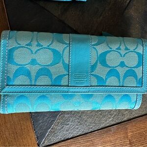Coach Blue Wallet